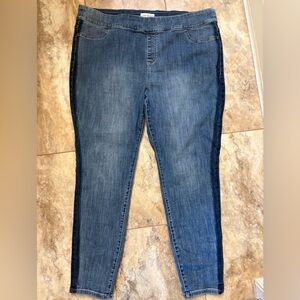 NWOT Lane Bryant Signature Fit High Rise Pull On Jegging Med Blue Wash Size 22